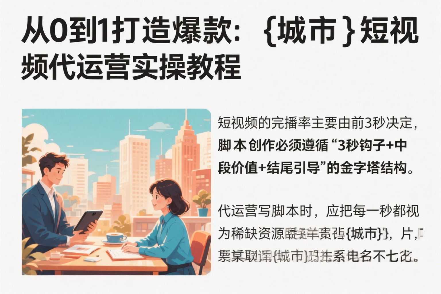 从0到1打造爆款:海南短视频代运营实操教程