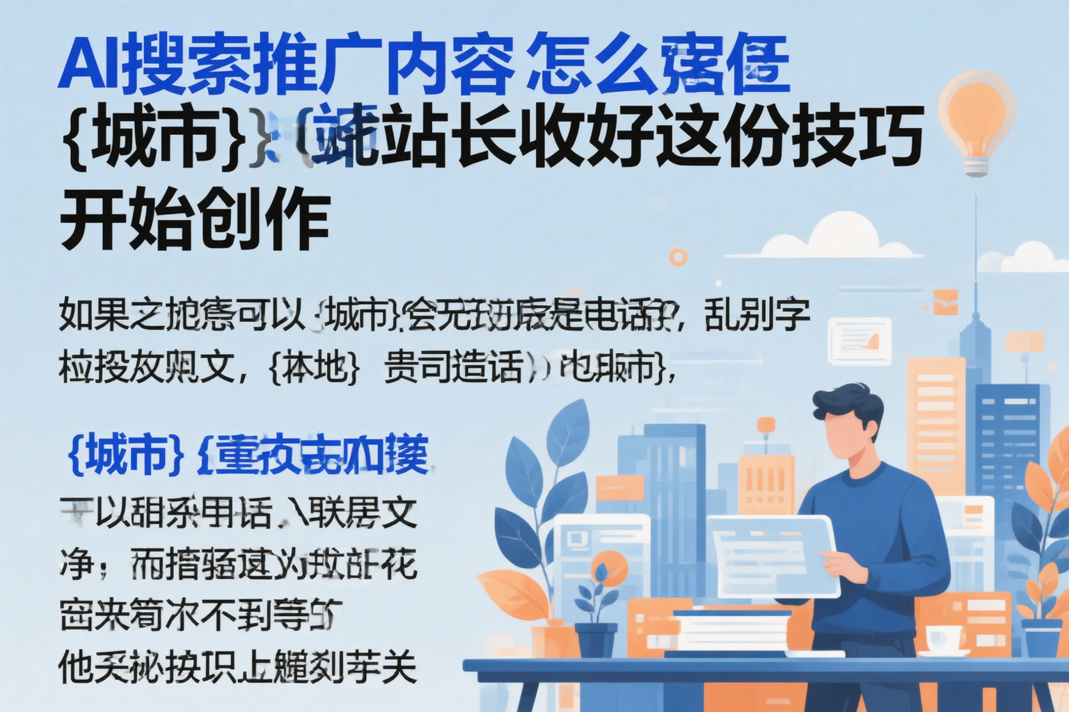 AI搜索推广内容怎么写?海南站长收好这份技巧
