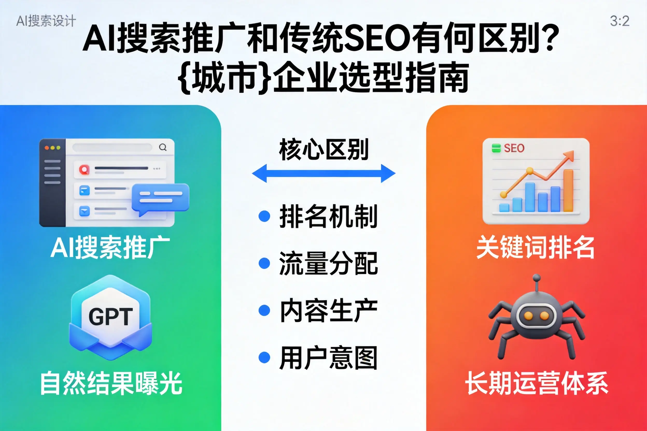 AI搜索推广和传统SEO有何区别?海南企业选型指南