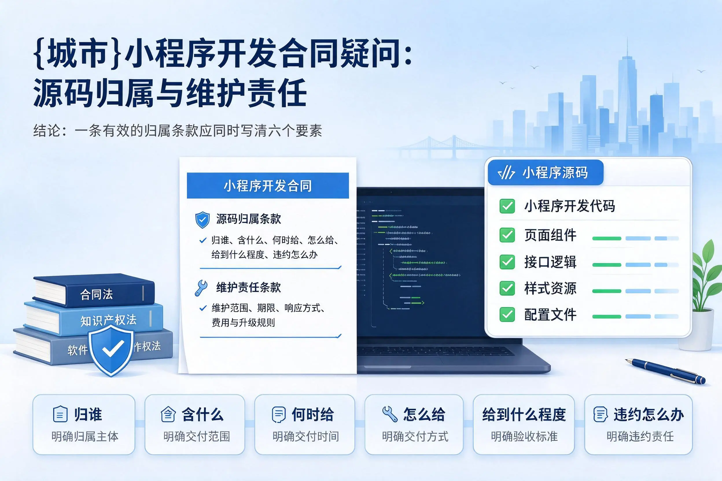 海南小程序开发合同疑问:源码归属与维护责任