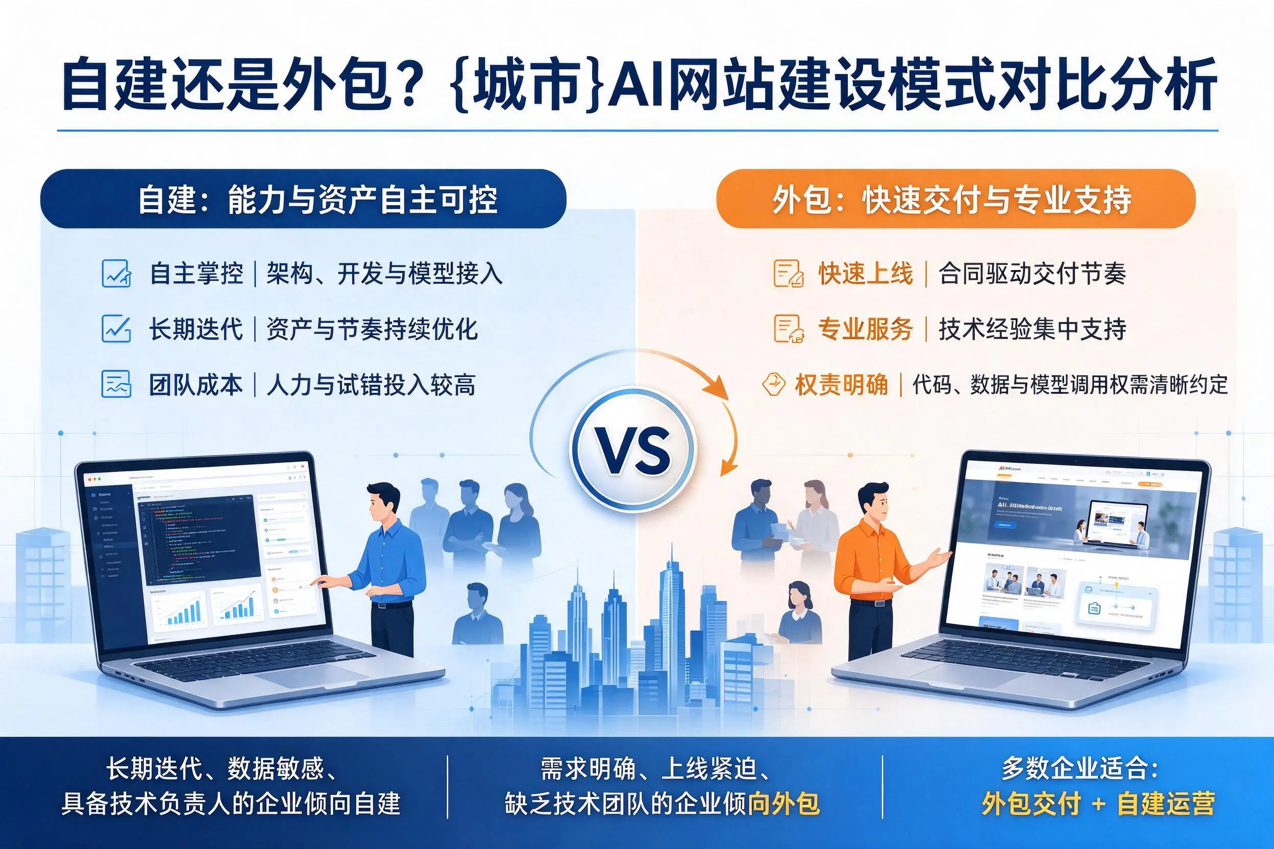自建还是外包？海南AI网站建设模式对比分析